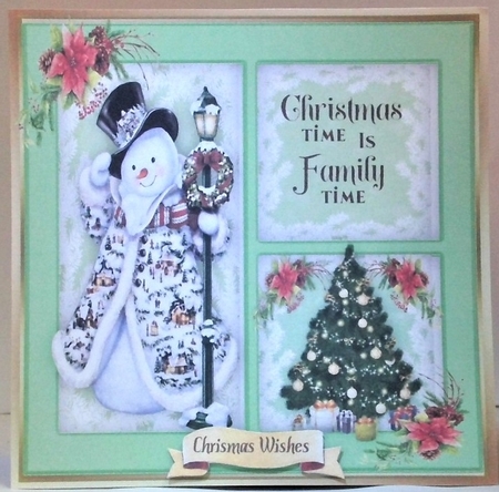 7, Christmas Quad Card Fronts by Hazel Underwood