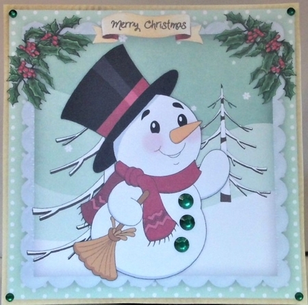 Snowman in the Snow  by Hazel Underwood