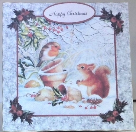 Wildlife Friends at Winter 3 by Hazel Underwood
