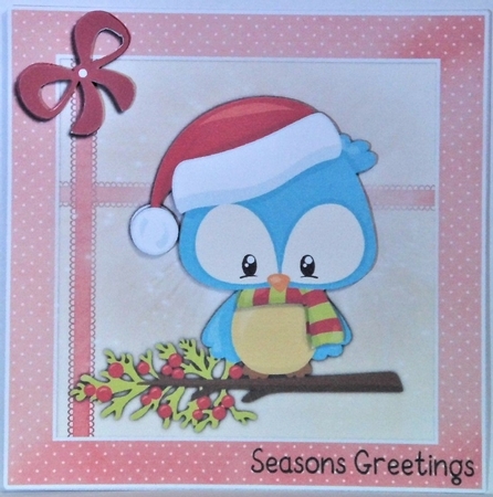 Christmas - Cute owl  by Hazel Underwood