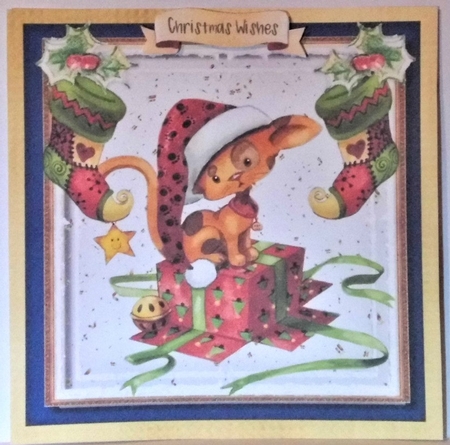 6, Lovely 8x8 Christmas Card fronts  by Hazel Underwood