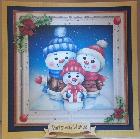 Snowmans Family by Hazel Underwood