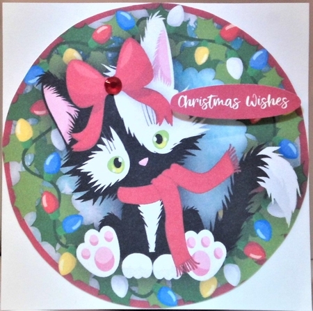 Gorgeous Christmas  Kitty by Hazel Underwood
