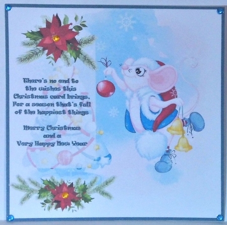 Christmas Mouse insert by Hazel Underwood