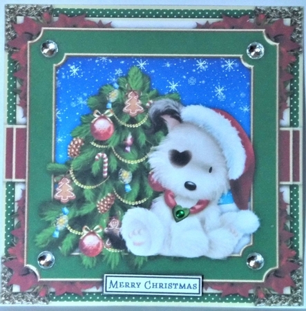 Doggy Christmas5 Quick Card by Hazel Underwood