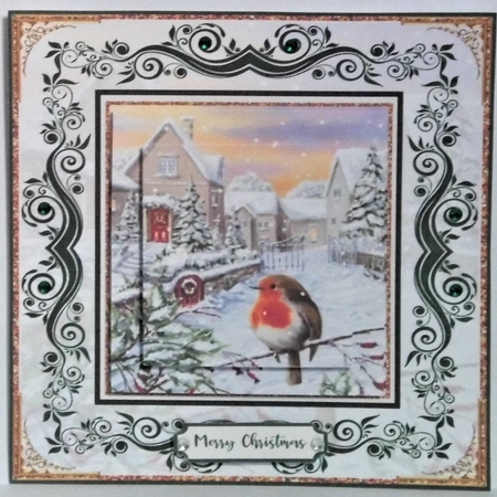 Christmas Snow is Falling Pyramid Topper by Hazel Underwood