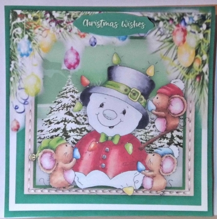 Snowman The christmas Tree  by Hazel Underwood