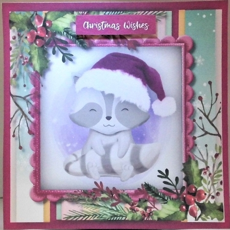 Cute Badgers Christmas Hat  by Hazel Underwood