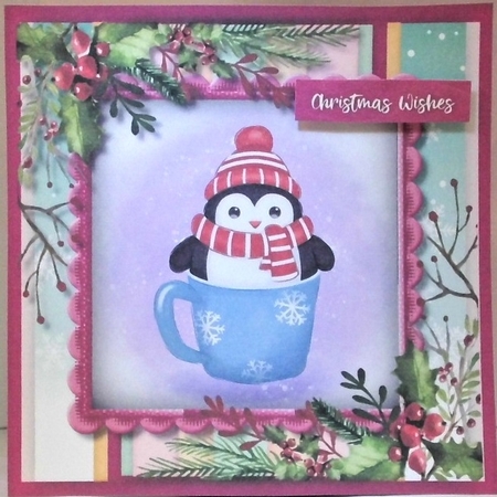 Cute Penguin in a Mug  by Hazel Underwood