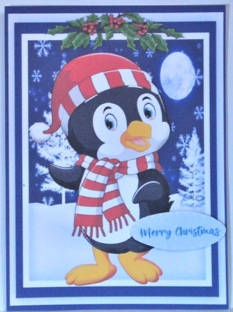 12,Mixed card fronts with Jolly Penguins + Matching Inserts by Hazel Underwood