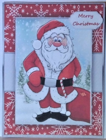 Cute  Santa With His Sack by Hazel Underwood