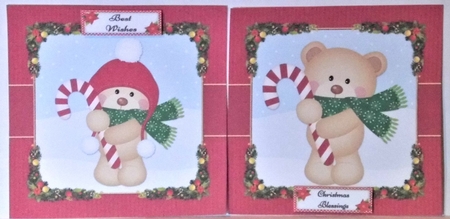 Cute Teddy Bear Holiday Toppers (Set Two) by Hazel Underwood