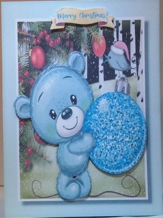 Teds  Blue Ball by Hazel Underwood