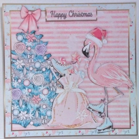 Flamingo Christmas Wishes  by Hazel Underwood