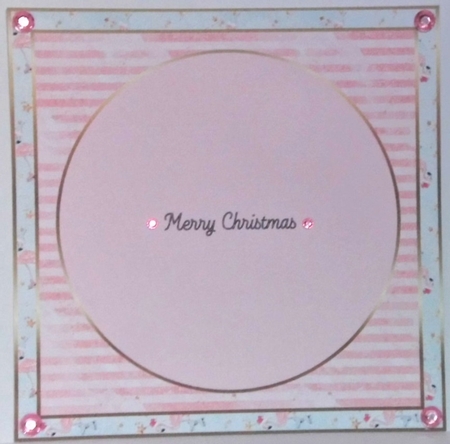 Flamingo Christmas Wishes matching insert  by Hazel Underwood