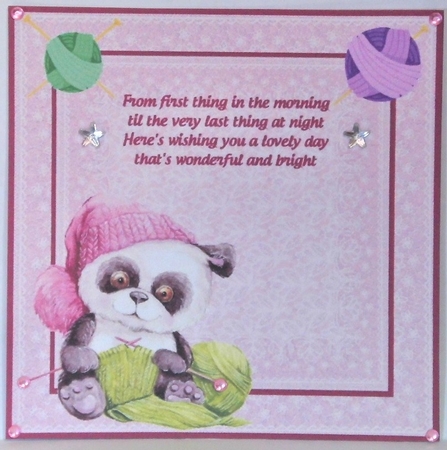 Knitting Panda by Hazel Underwood