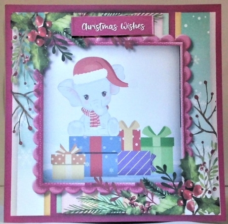 6, Cute Christmas Animal Card fronts  by Hazel Underwood