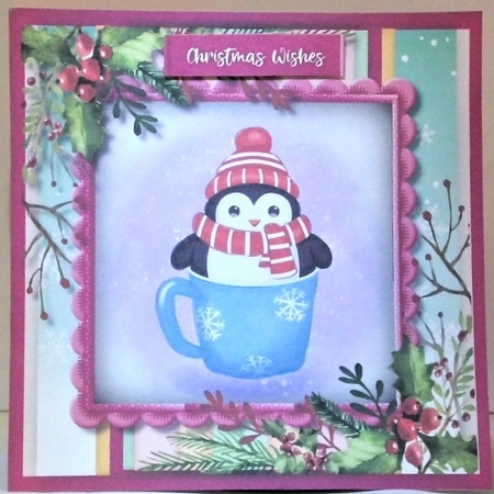 6, Cute Christmas Animal Card fronts  by Hazel Underwood