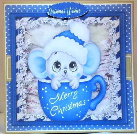 Cute Mouse in a Cup  1 by Hazel Underwood