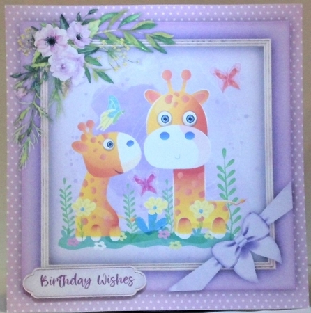 Lovely Giraffes In the Garden  by Hazel Underwood