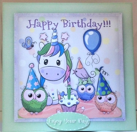 Happy birthday Animals 4 by Hazel Underwood