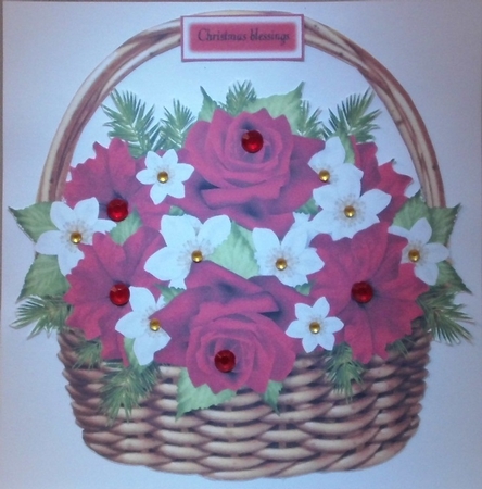 Festive Basket PNG and JPG by Hazel Underwood