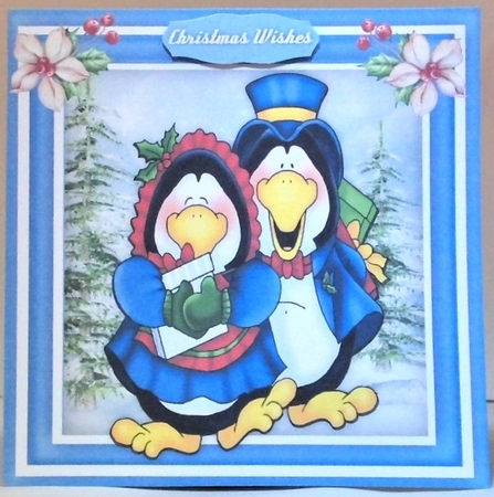 Happy Penguin Couple  by Hazel Underwood