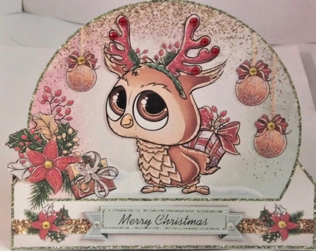 Happy Owl-i-days Shaped Tent Card Kit-5 by Hazel Underwood