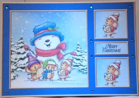 Caroling Cuties (Blue) by Hazel Underwood
