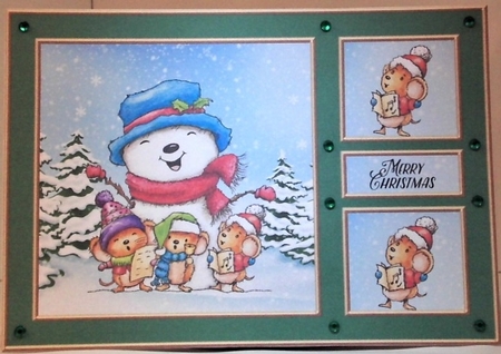 Caroling Cuties (Green) by Hazel Underwood