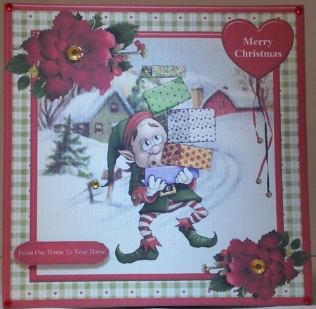 Christmas elf mini kit & decoupage by Hazel Underwood