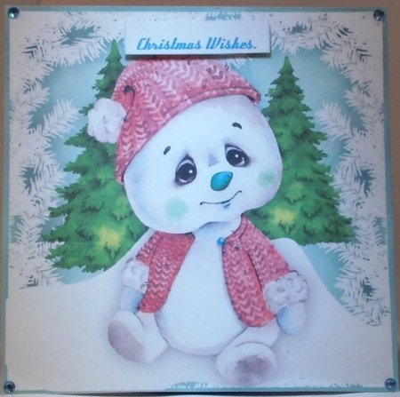 Polar Bears Red Suit by Hazel Underwood