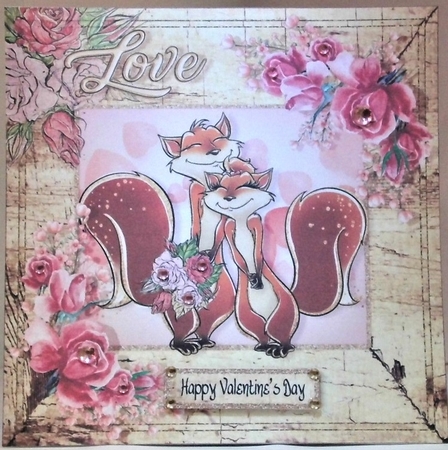 Valentines Cute Creatures Cardfront- (1) by Hazel Underwood