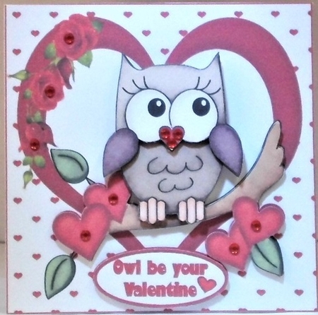 Owl be your Valentine by Hazel Underwood