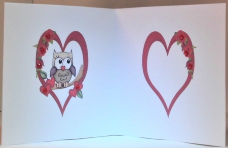 Owl be your Valentine insert by Hazel Underwood