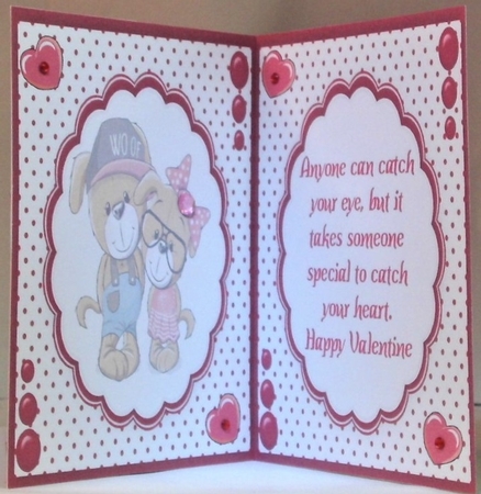 Insert , Love You To Valentine  by Hazel Underwood