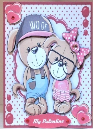 A5 ,Love You Too Valentine  by Hazel Underwood