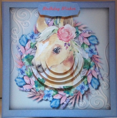 Beautiful  Foal and Corner Scrolls  by Hazel Underwood
