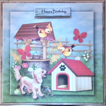 Cute Birthday  Playing Friends by Hazel Underwood