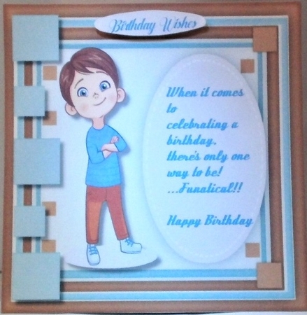 Strike a Pose Birthday Boy , by Hazel Underwood