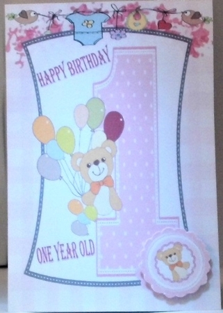 Baby Girl  1st Birthday by Hazel Underwood