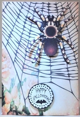 Spider Card Front by Hazel Underwood