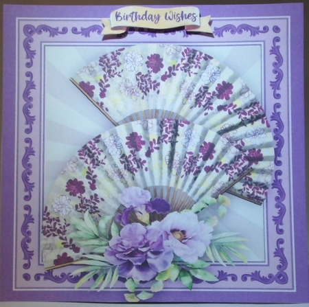 Lilac Fans and Roses  by Hazel Underwood