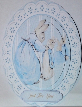 Peter Rabbit , Pyramid Topper 2 by Hazel Underwood