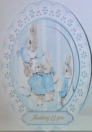 Peter Rabbit , Pyramid Topper 3 by Hazel Underwood
