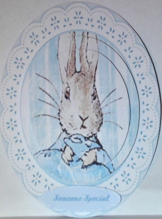 Peter Rabbit , Pyramid Topper 4 by Hazel Underwood