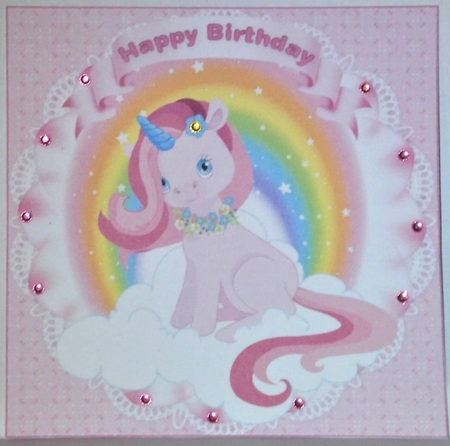 7x7 Magical unicorn birthday girl mini kit by Hazel Underwood