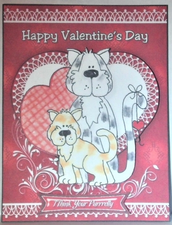 Valentines Pet Card Front Bumper Kit by Hazel Underwood