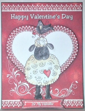 Valentines Pet Card Front Quick Card-2 by Hazel Underwood