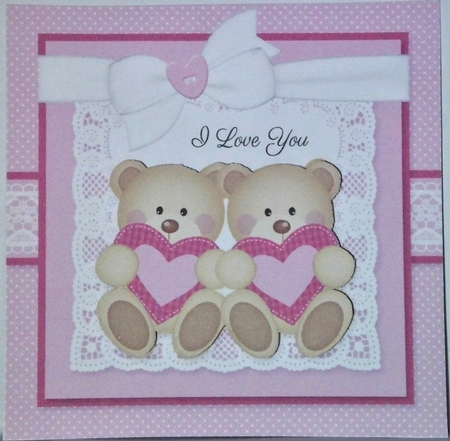 Cute Teddy Bear Topper by Hazel Underwood